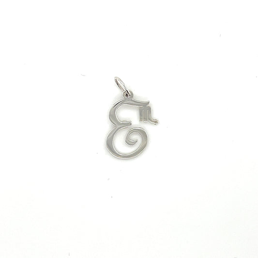 Scorpio Initial Necklace